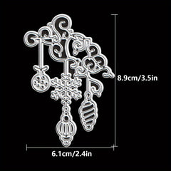1pc Christmas Lantern Pendant Metal Cutting Dies for Scrapbook Paper Craft
