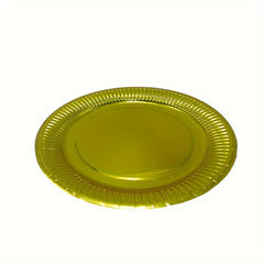 20pcs Golden Paper Dinner Plates Party Supplies Christmas Halloween Gift