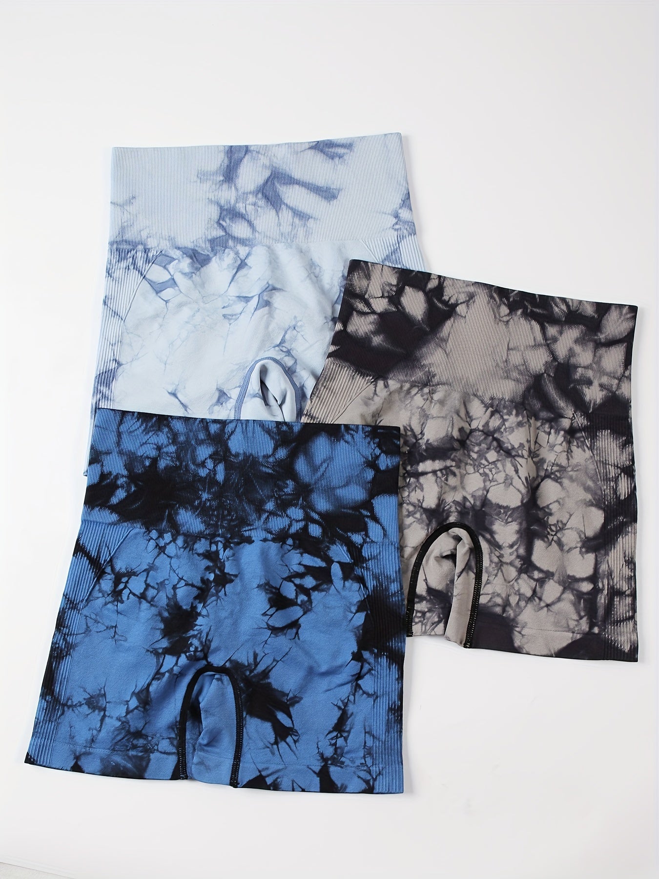 Tie Dye Skinny Shorts High Waist Sporty Summer Women's Clothing