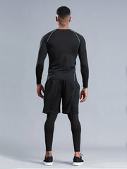 Quick Drying Men's Sports Suit for Casual and Fitness Training