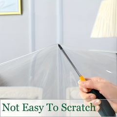 Waterproof Transparent Plastic Tablecloth Spill-proof Rectangular Tablecover