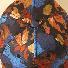 Vintage Leaf Print Baseball Cap Unisex Casual Sun Hat Adjustable