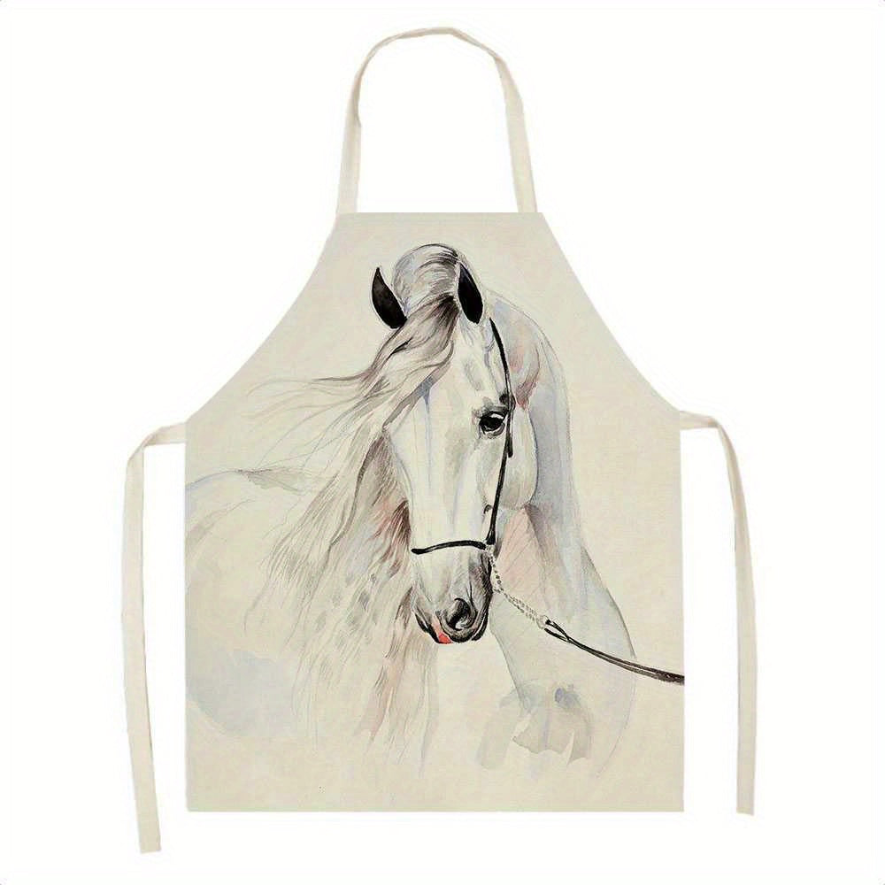 Cute Animals Pattern Apron Sleeveless Kitchen Apron for Women
