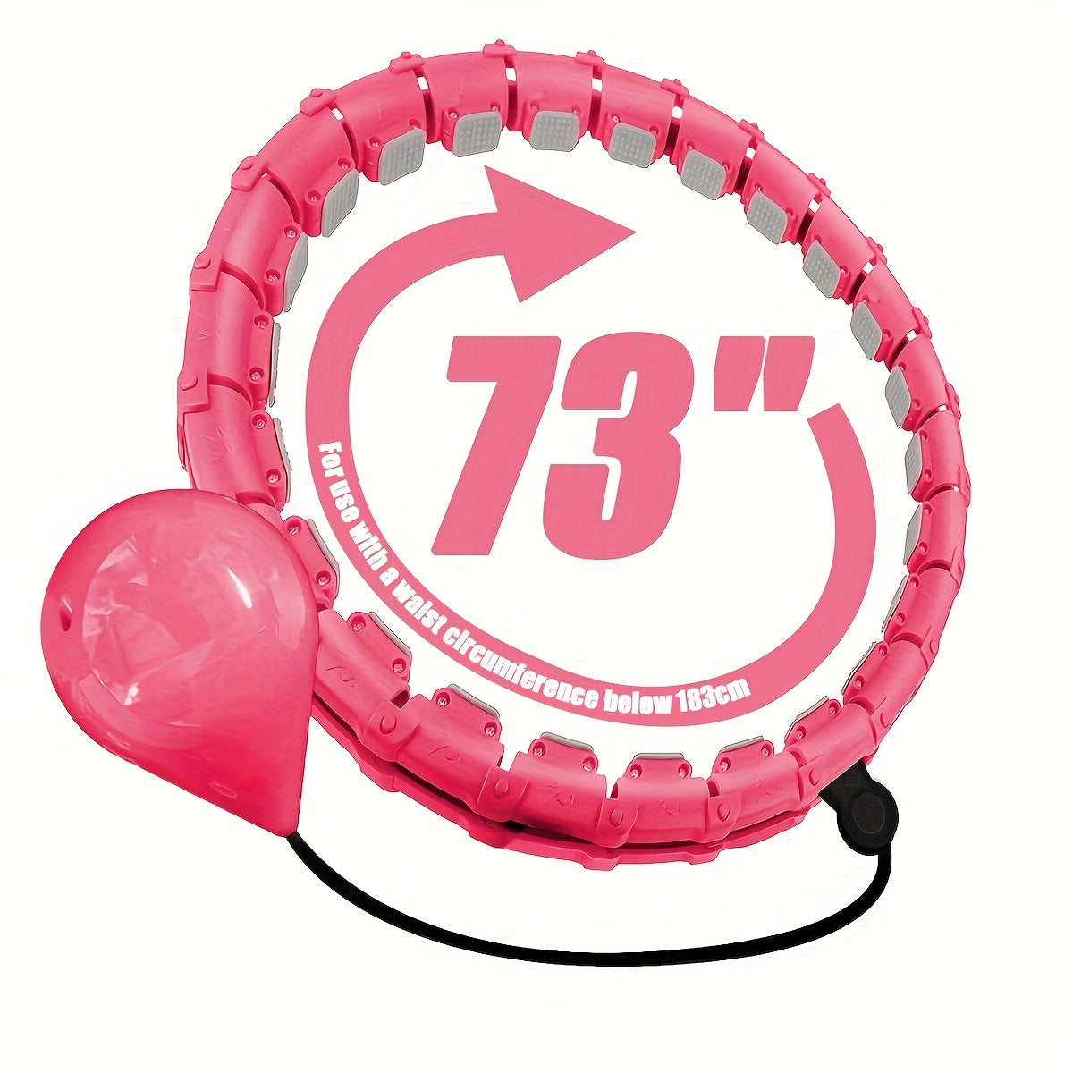 Pilates Waist Training Ring Fitness Hoop with Solid Ball
