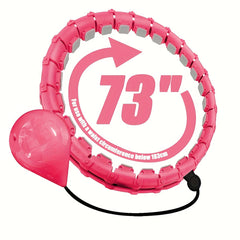 Pilates Waist Training Ring Fitness Hoop with Solid Ball