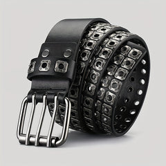 Full Metal Rivet Wide Waist Belt Punk Hip Hop Jeans Belt