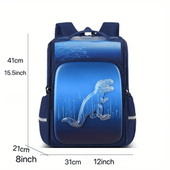Kids Cartoon Waterproof Backpack, Spine Protection Schoolbag