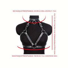 Halloween Punk Belt PU Leather Suspender For Girls
