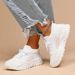 Women's Lace Outdoor Sneakers Running Shoes