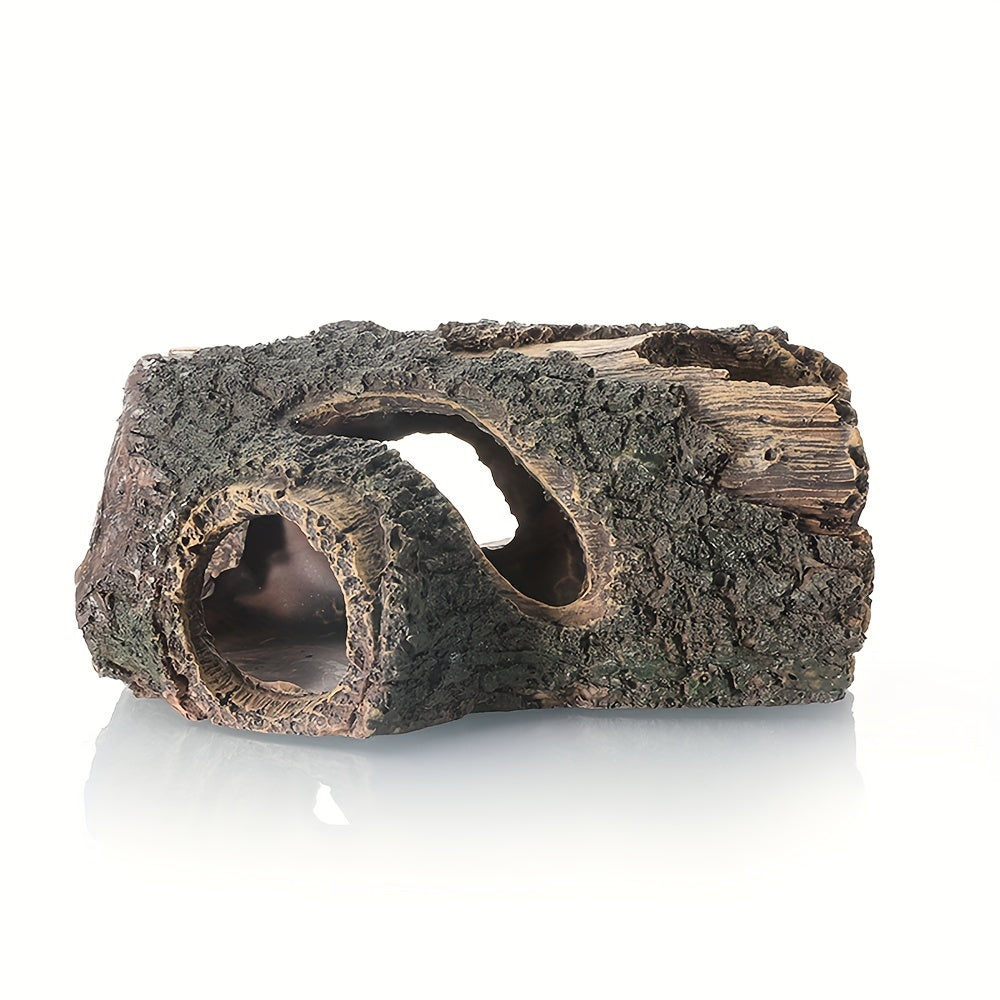 Hollow Tree Trunk Aquarium Ornament Hideout Decor for Betta