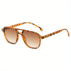 Men's Square Frame Polarized Sunglasses UV 400 Protection
