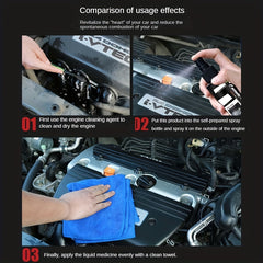 120ML Engine Coating Agent Compartment Cleaner Heavy Clean Car Polish