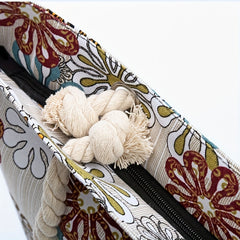 Vintage Pattern Tote Satchel Bag Canvas Travel Handbag