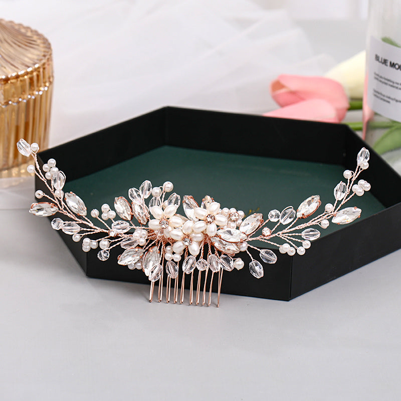 Floral Bridal Hair Comb Wedding Hair Accessory