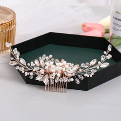 Floral Bridal Hair Comb Wedding Hair Accessory