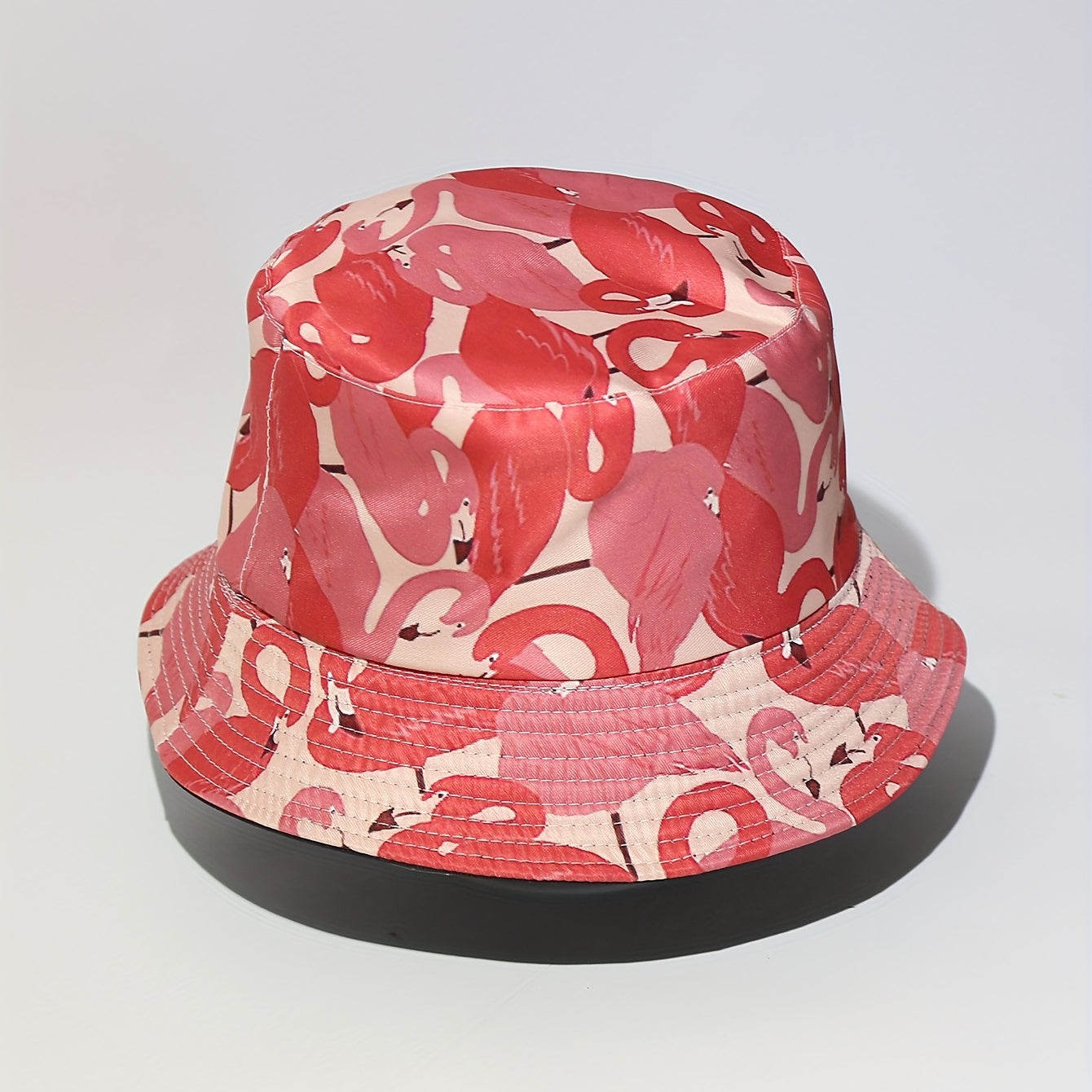 Flamingo Printed Bucket Hat Unisex Summer Fisherman Cap
