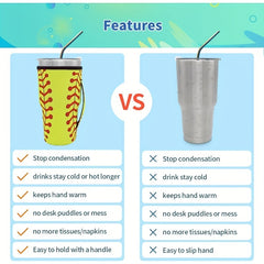 Reusable Neoprene Insulated Sleeve for Iced Coffee