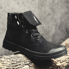 Men's Canvas Lightweight Solid Boots