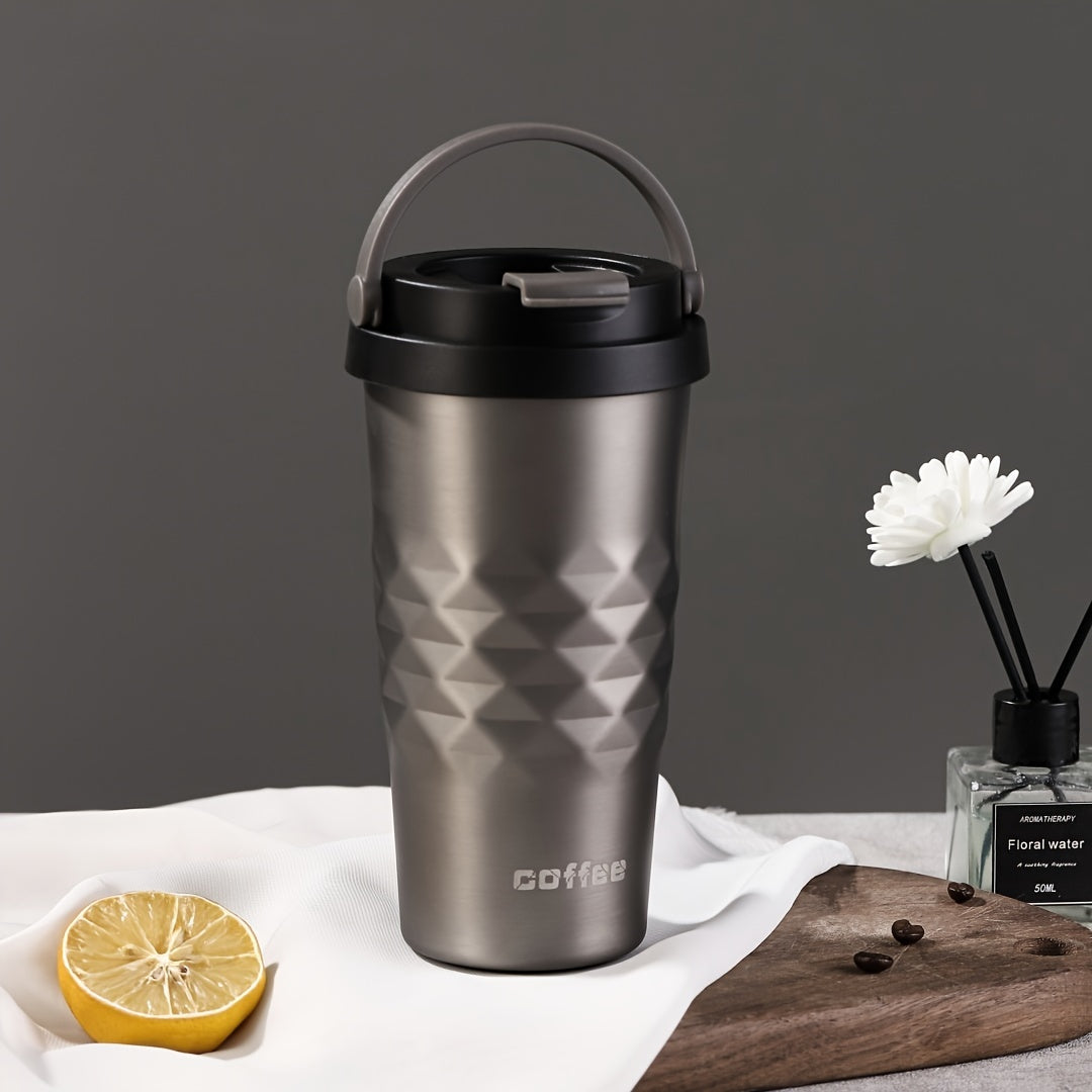 500ml Water Bottle With Lid Portable Tumbler Coffee Mug