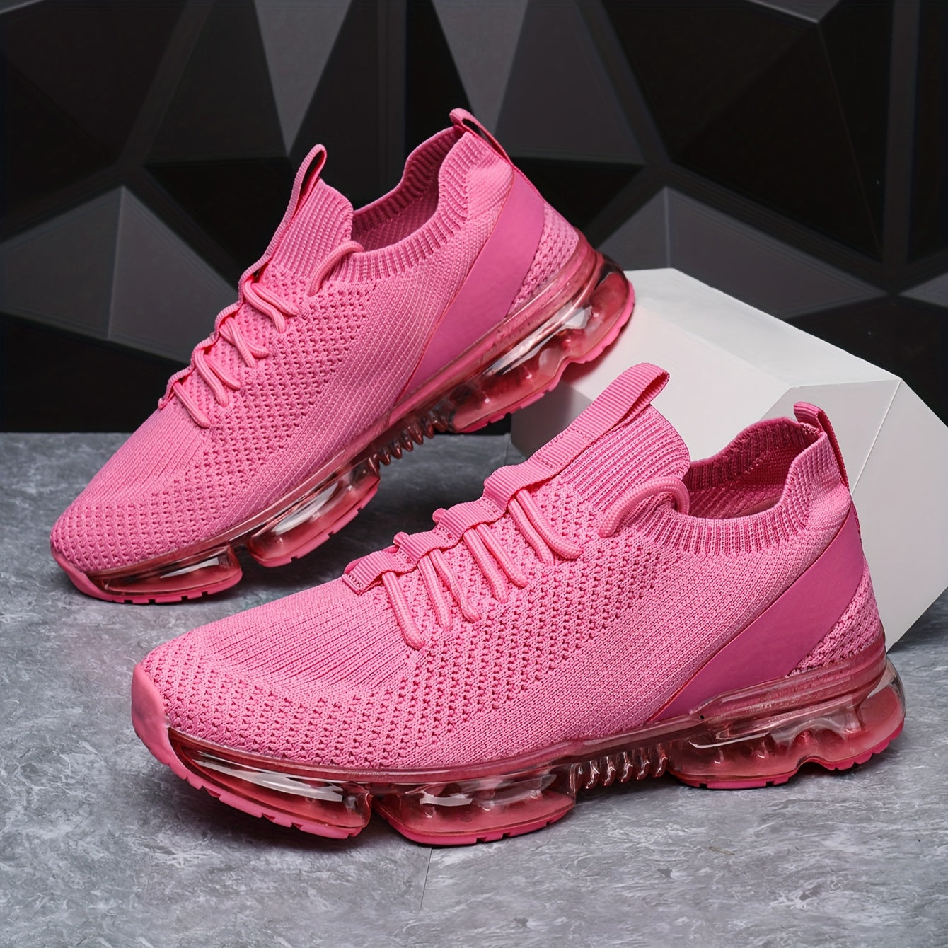 Mesh Breathable Air Cushion Running Shoes Lightweight Non Slip Sneakers