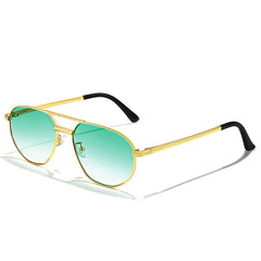 Retro Polygon Pilot Sunglasses UV400 Protection