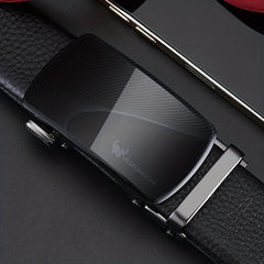 Men's Automatic Buckle Leather Belt Pants Belt