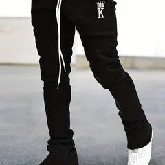 Men's Flare Pants with K Pattern