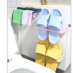 Punch Bathroom Slippers Drain Storage Rack Random