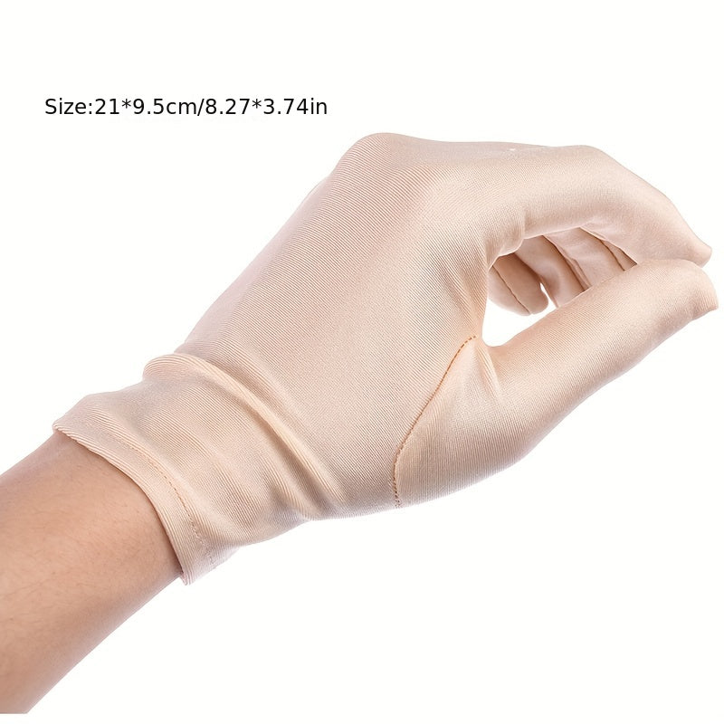 Satin Short Gloves Silky Solid Gloves For Formal Dance Prom Costume