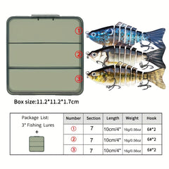 7 Segment Swimbait Crankbait Hard Bait Fishing Lure 16g