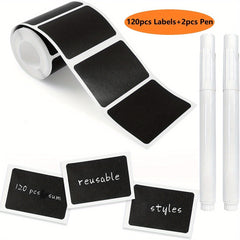 300 Chalkboard Labels 2 Liquid Chalk Markers Waterproof Stickers for Parties