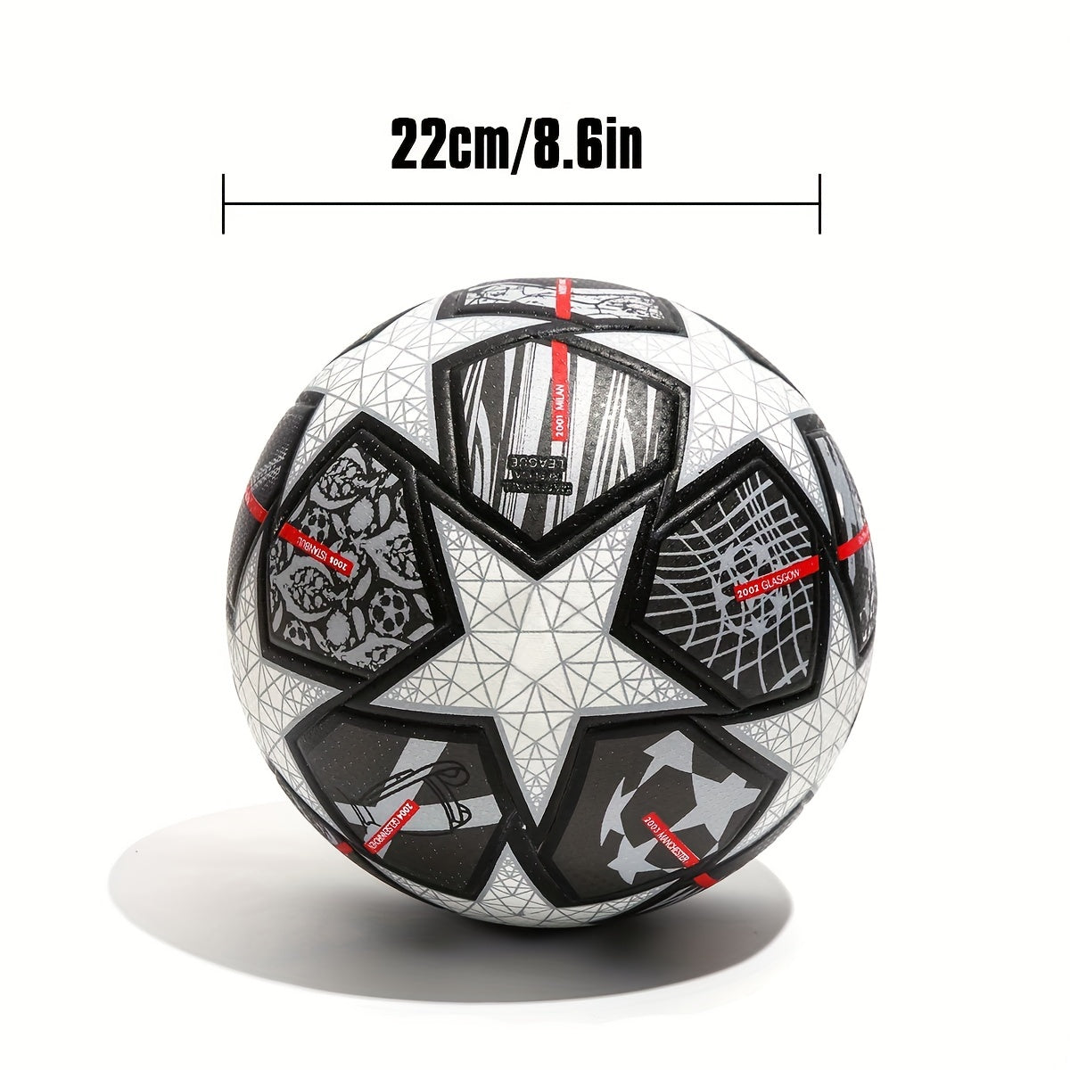 Size 5 Pu Leather Soccer Ball with Needle & Ball Net