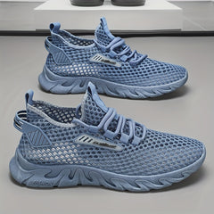 Men's Slip on Sneakers Athletic Shoes with Shoelaces