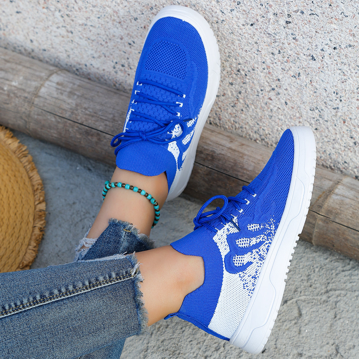 Women's Mesh Sneakers Platform Shoes Lightweight Footwear