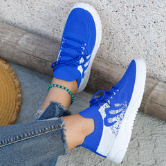 Women's Mesh Sneakers Platform Shoes Lightweight Footwear