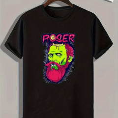Monster Print Men's Graphic T shirt Casual Comfy Tees for Summer