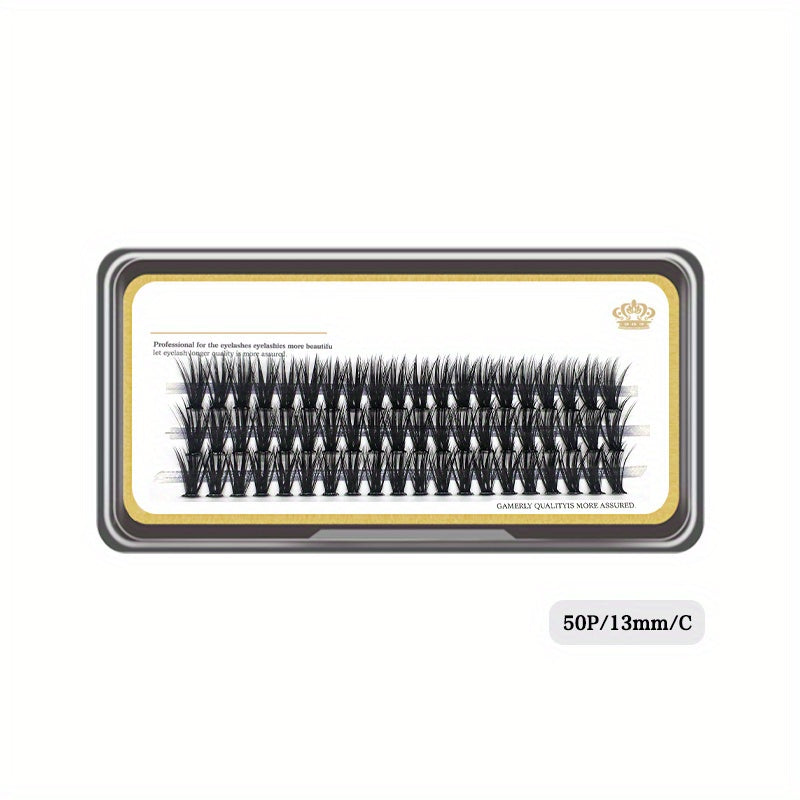 50D Thick Self Grafted Faux Mink Cluster False Eyelashes