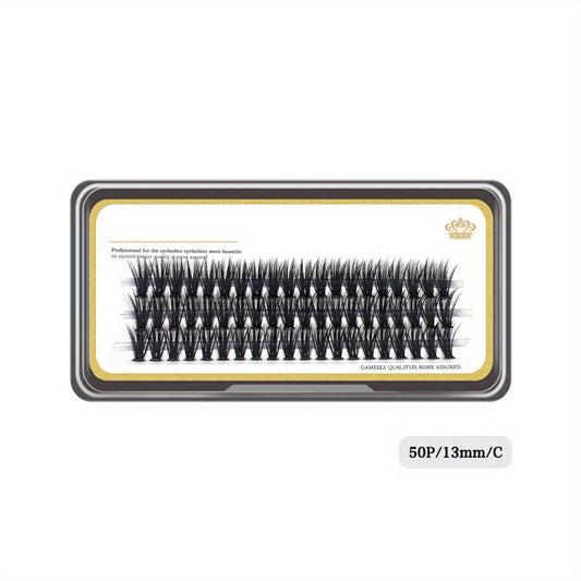 50D Thick Self Grafted Faux Mink Cluster False Eyelashes