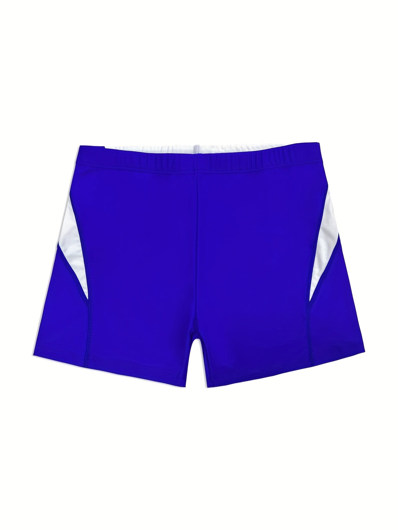 Men's Block Swim Trunks Vintage Style High Stretch Breathable Fabric