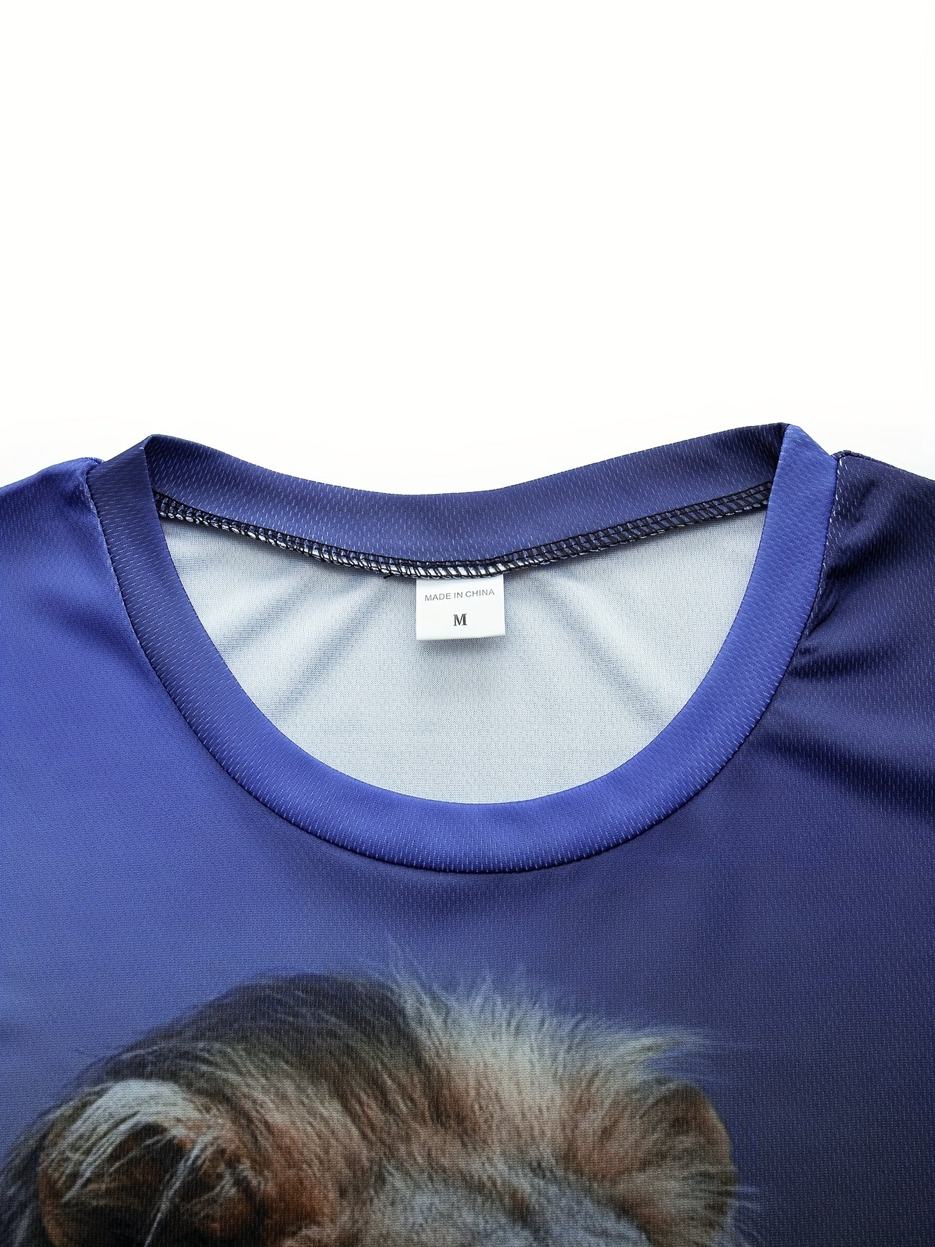 Men's Lion Pattern 3D Print T-shirt & Shorts Set for Fitness