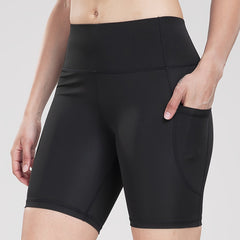 High Waisted Gym Shorts With Pocket Women's Activewear