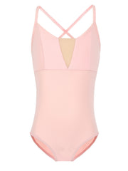 Cross Back V Neck Girls Dance Dress Ballet Gymnastics Leotard