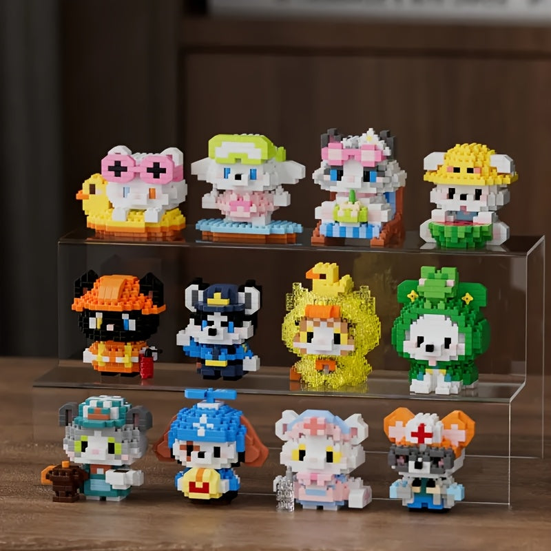 Cat Dog Micro Particle Puzzle Building Blocks Creative Toy Gift