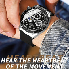 Multifunctional Sports Chronograph Quartz Watch Men's Waterproof Watch