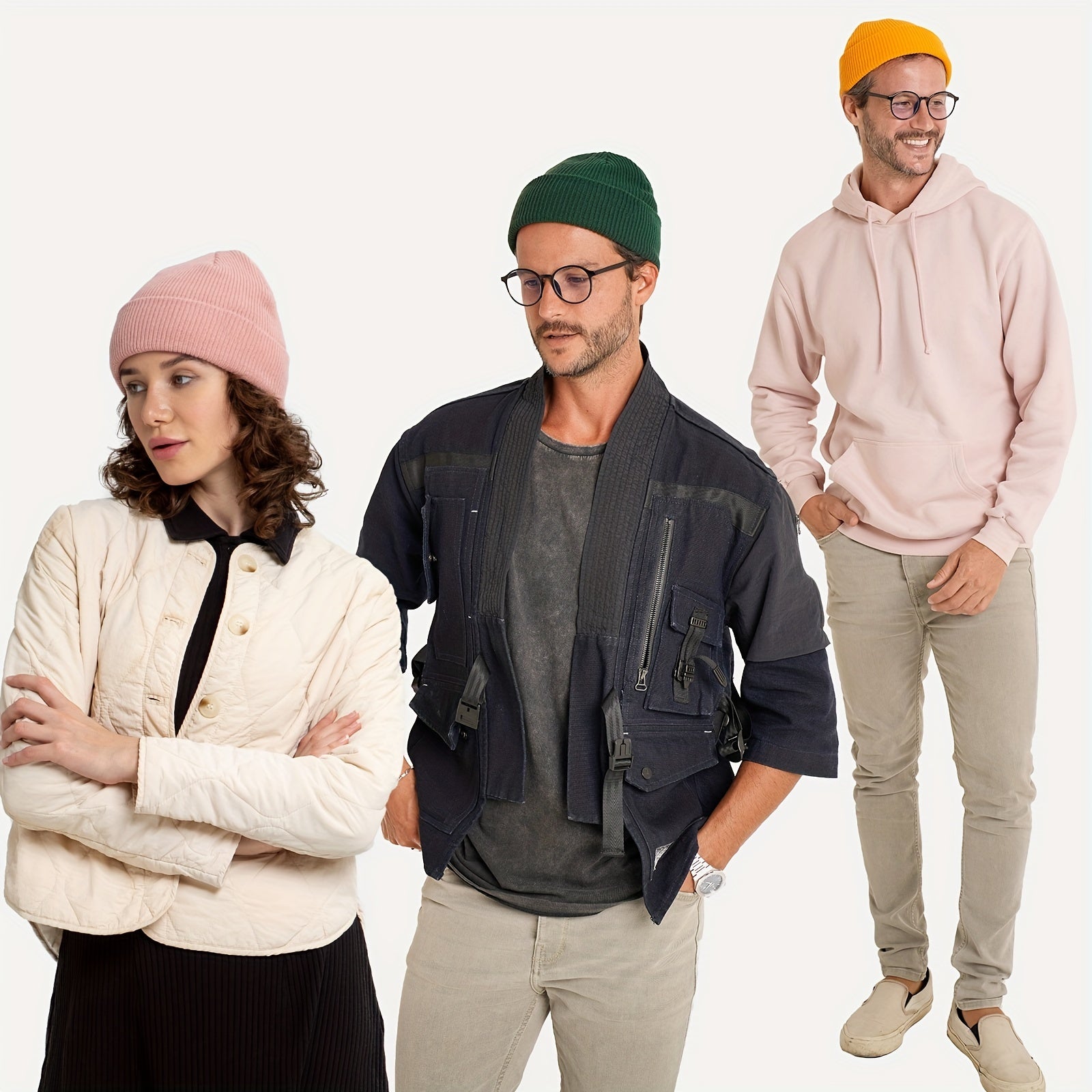 Men's Knit Fisherman Beanie Winter Hat