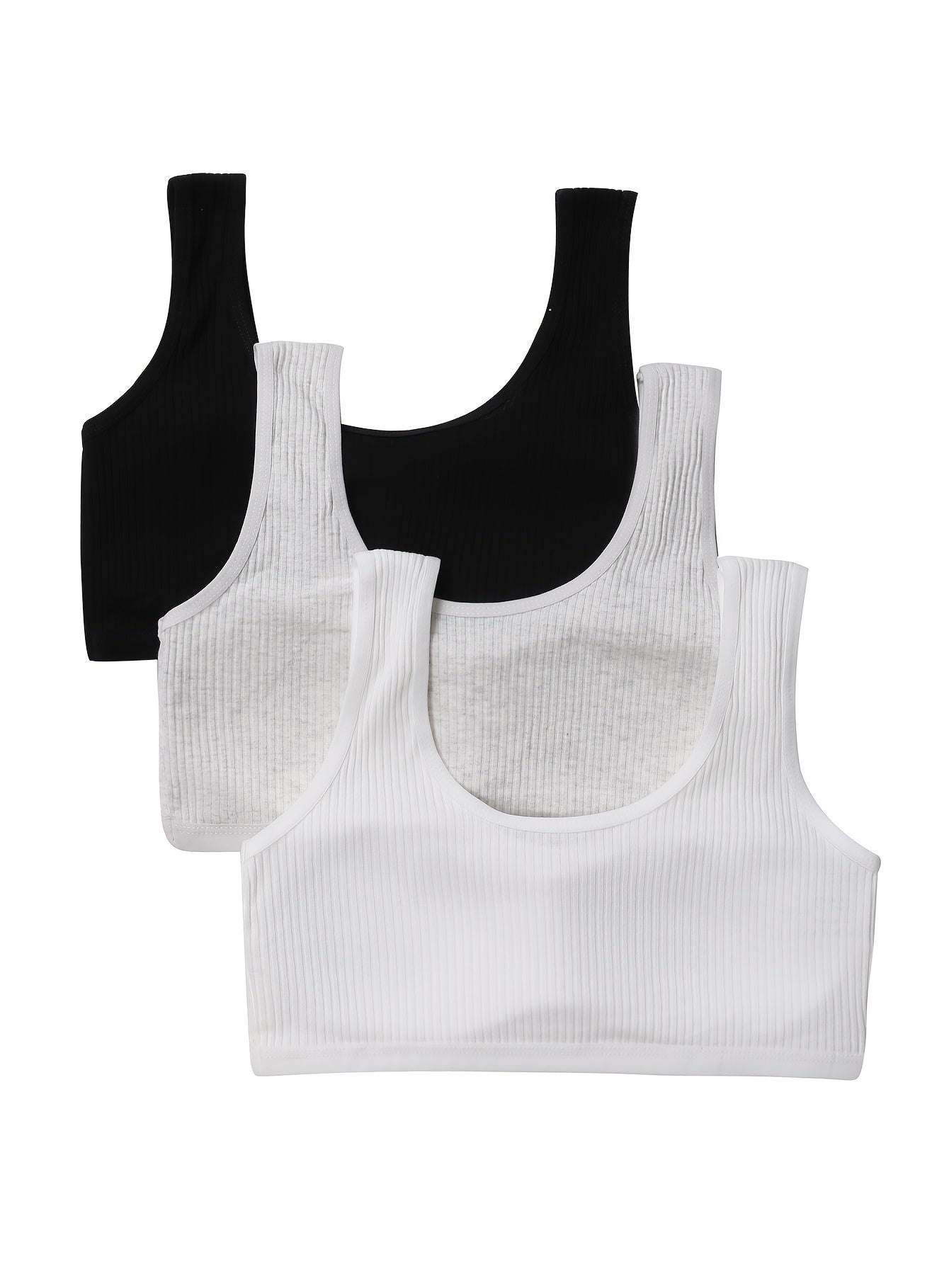 Girls' No Steel Ring Knit Cami Bra