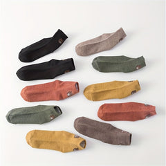10 Pairs Bear Pattern Socks Mid Tube Stockings Comfy & Breathable