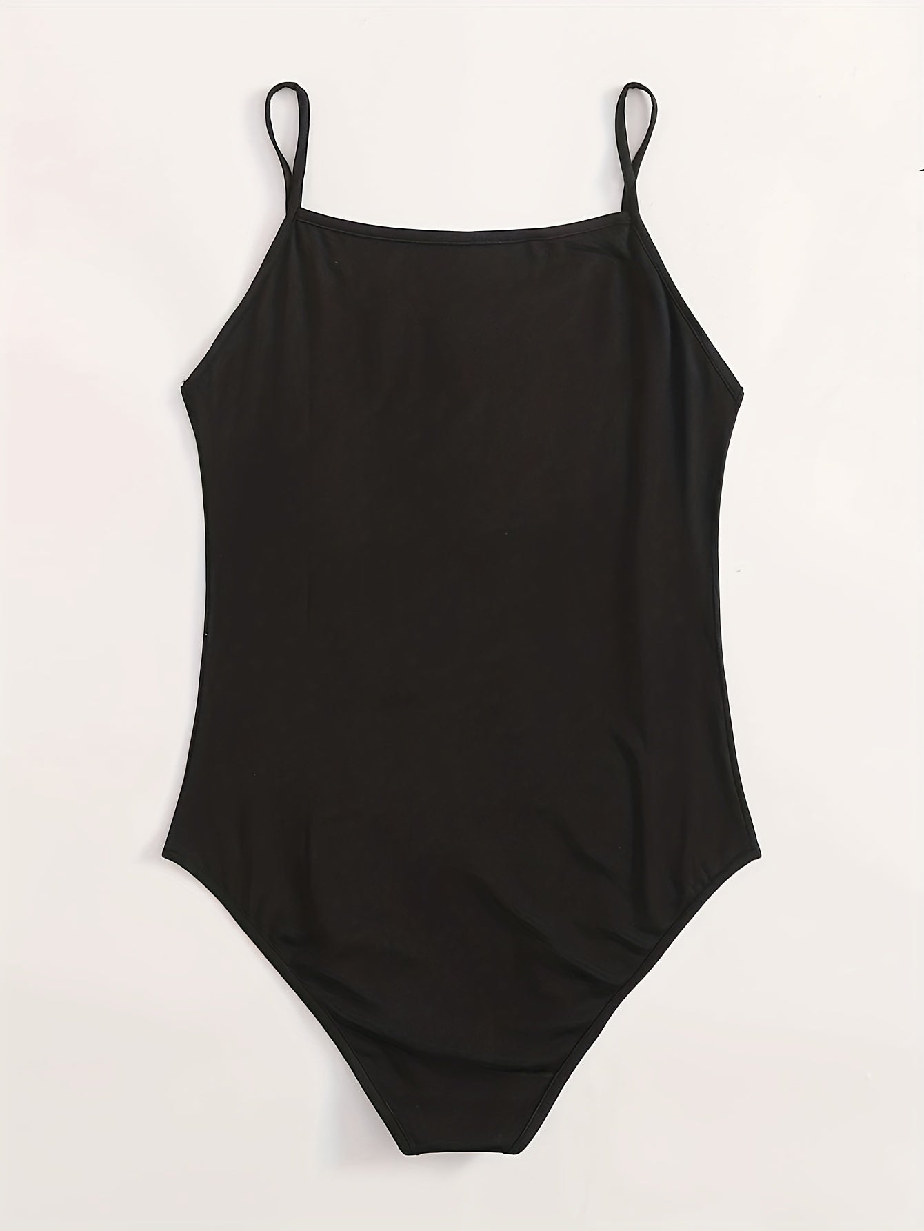 Women's Sports Bodysuit, Spaghetti Strap Slim Fit Cami Bodysuit