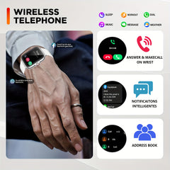 Smart Watch Colorful Touch Screen Wireless Call Answer Camera Controls