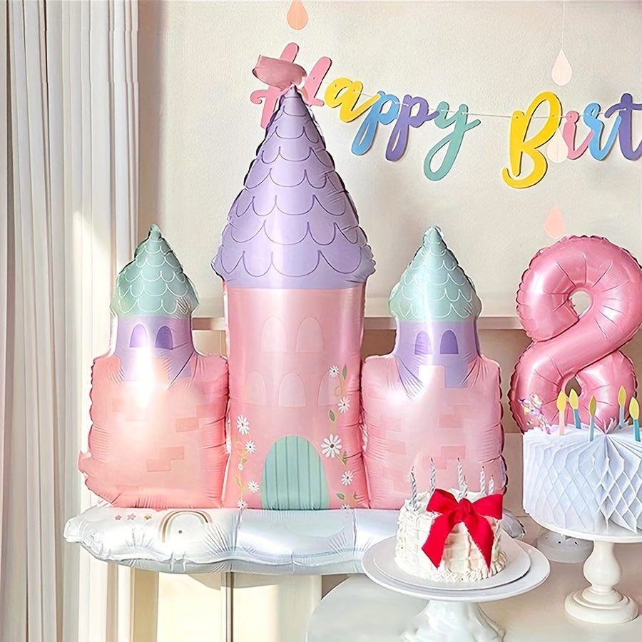 Large Castle Aluminum Balloon for Party Wedding Birthday Bridal Celebration